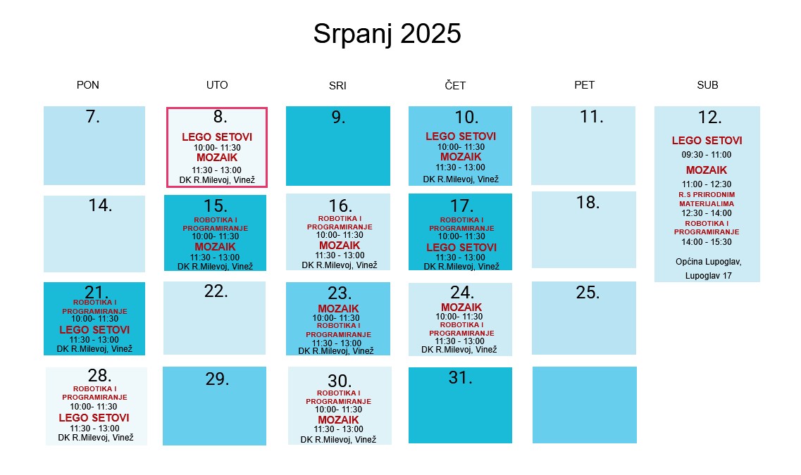 Kalendar srpanj 002