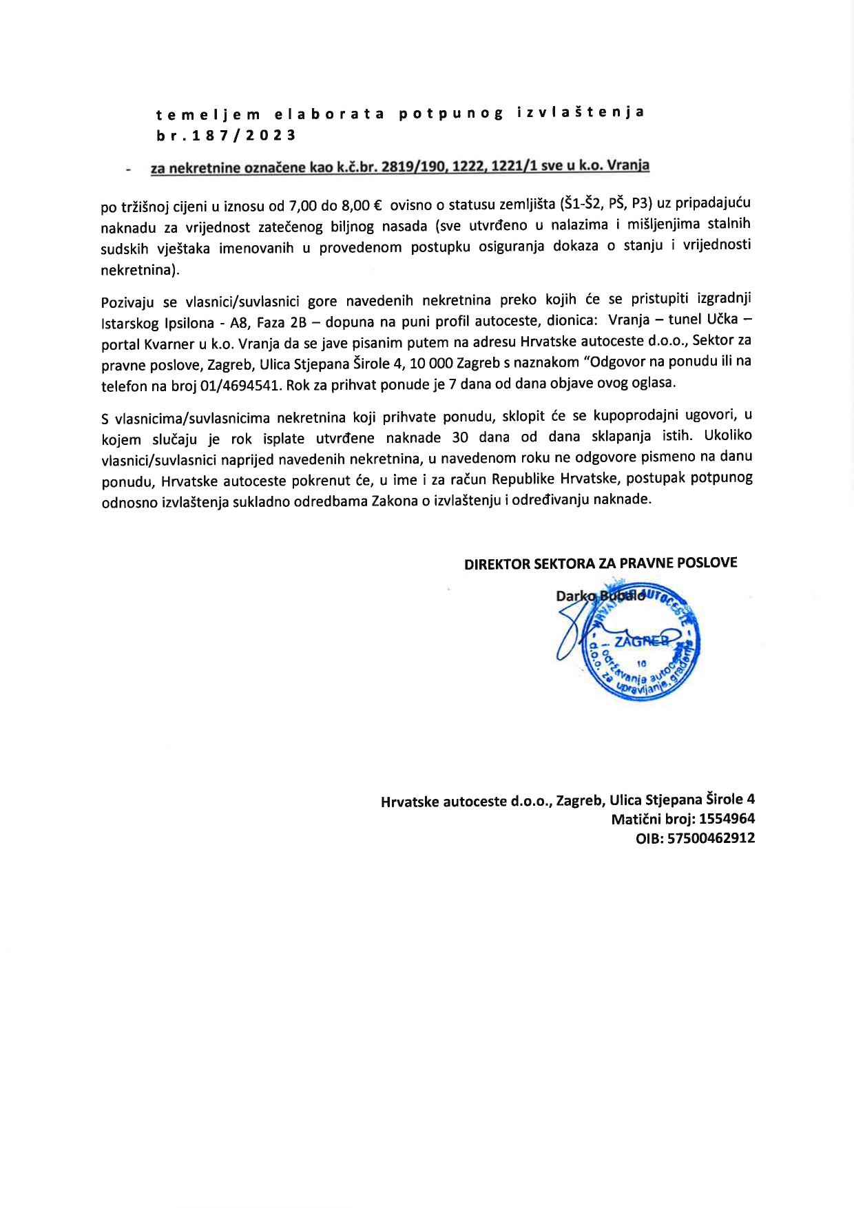 OGLAS k.o.Vranja potpuno i nepotpuno page 0002